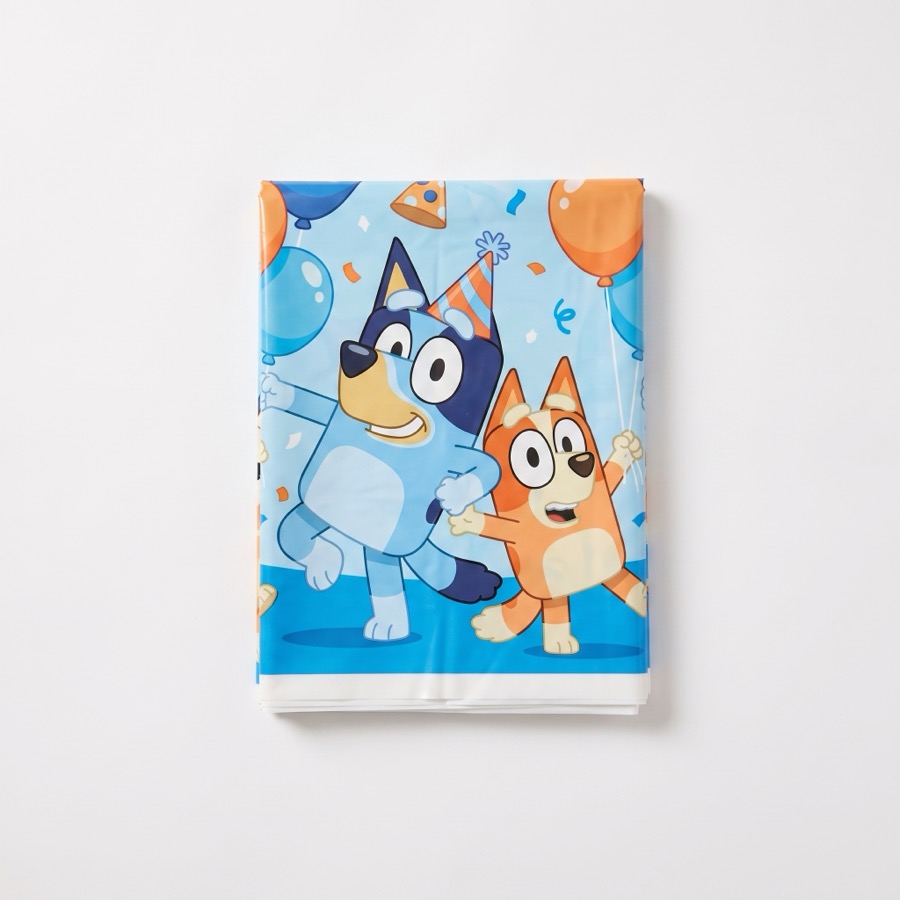 Bluey themed table cover, in stock in store