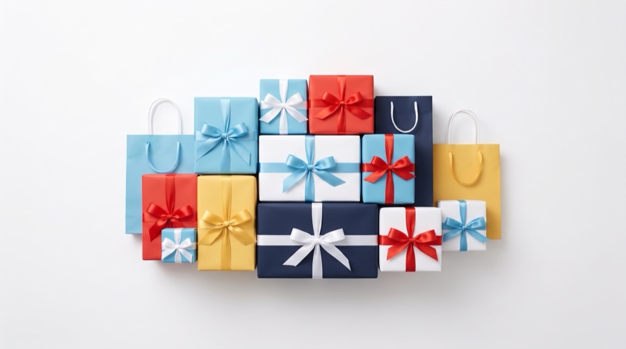 Assorted gift bags and gift items for every occasion
