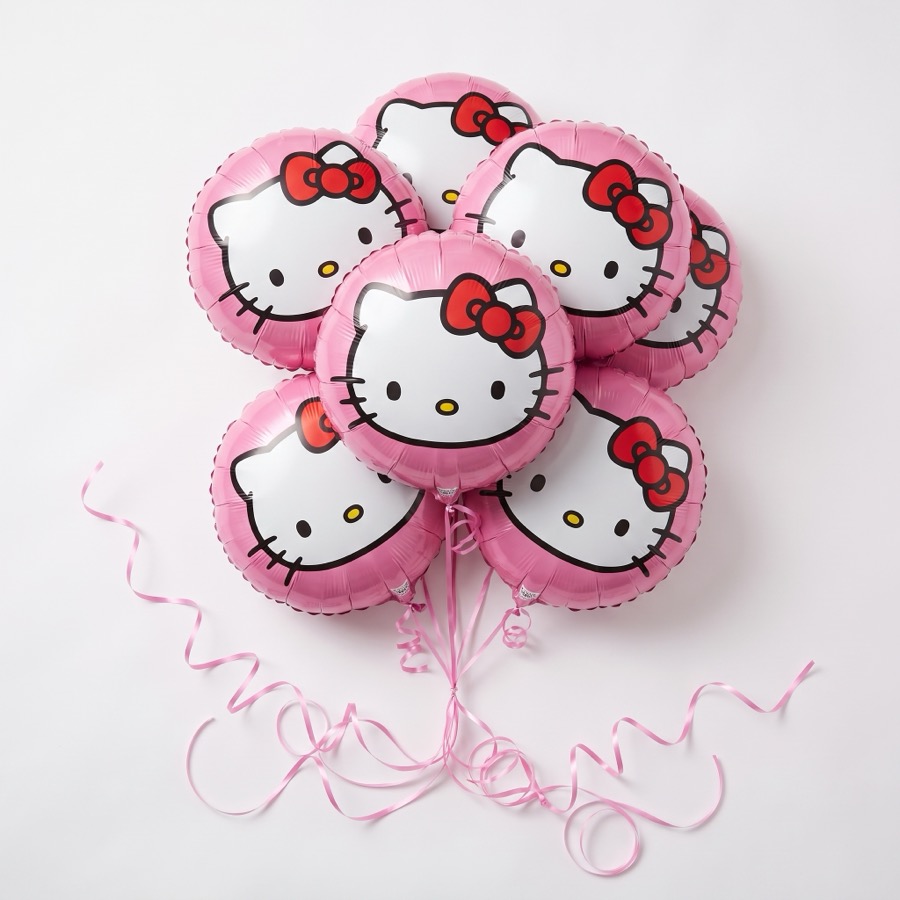 Hello Kitty balloon bunch, in stock in store