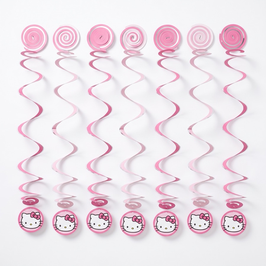 Hello Kitty hanging swirl decorations, in stock in store