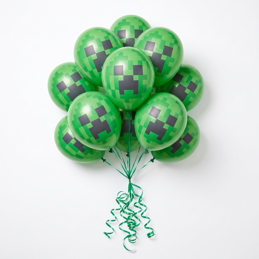 Minecraft balloon bunch, in stock in store