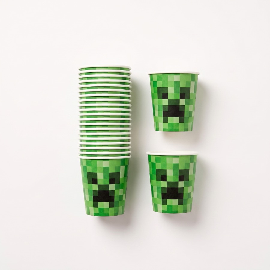 Minecraft themed party cups, in stock in store