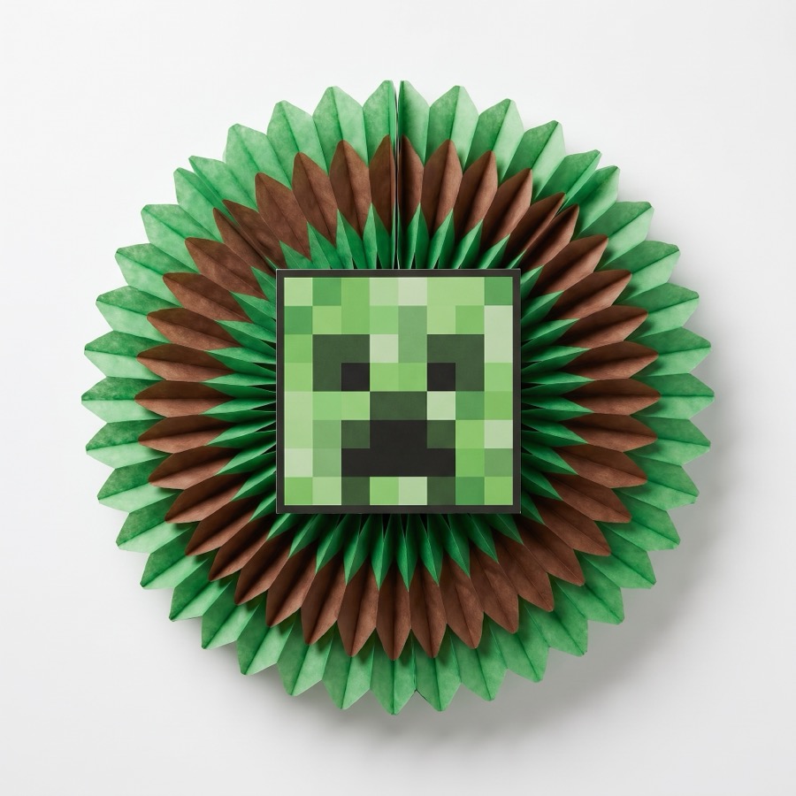 Minecraft honeycomb medallion decoration, in stock in store