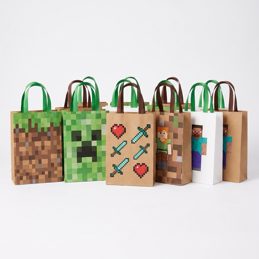 Minecraft favor and loot bags, in stock in store