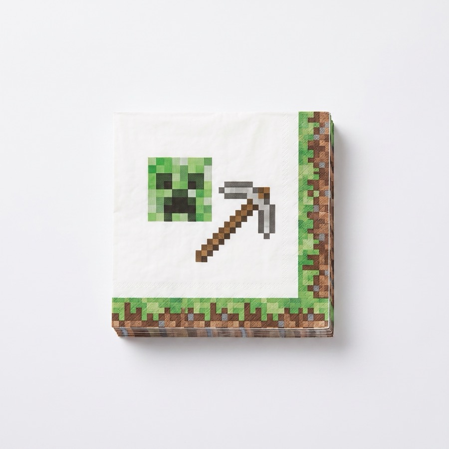 Minecraft themed party napkins, in stock in store