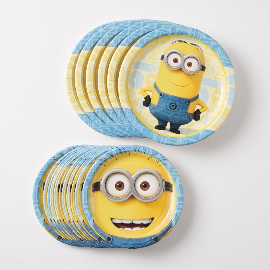 Minions themed party plates, in stock in store