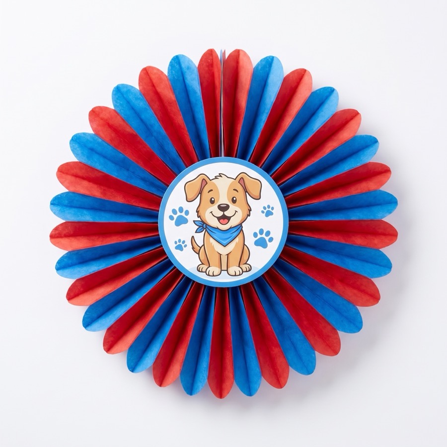 Paw Patrol honeycomb medallion decoration, in stock in store
