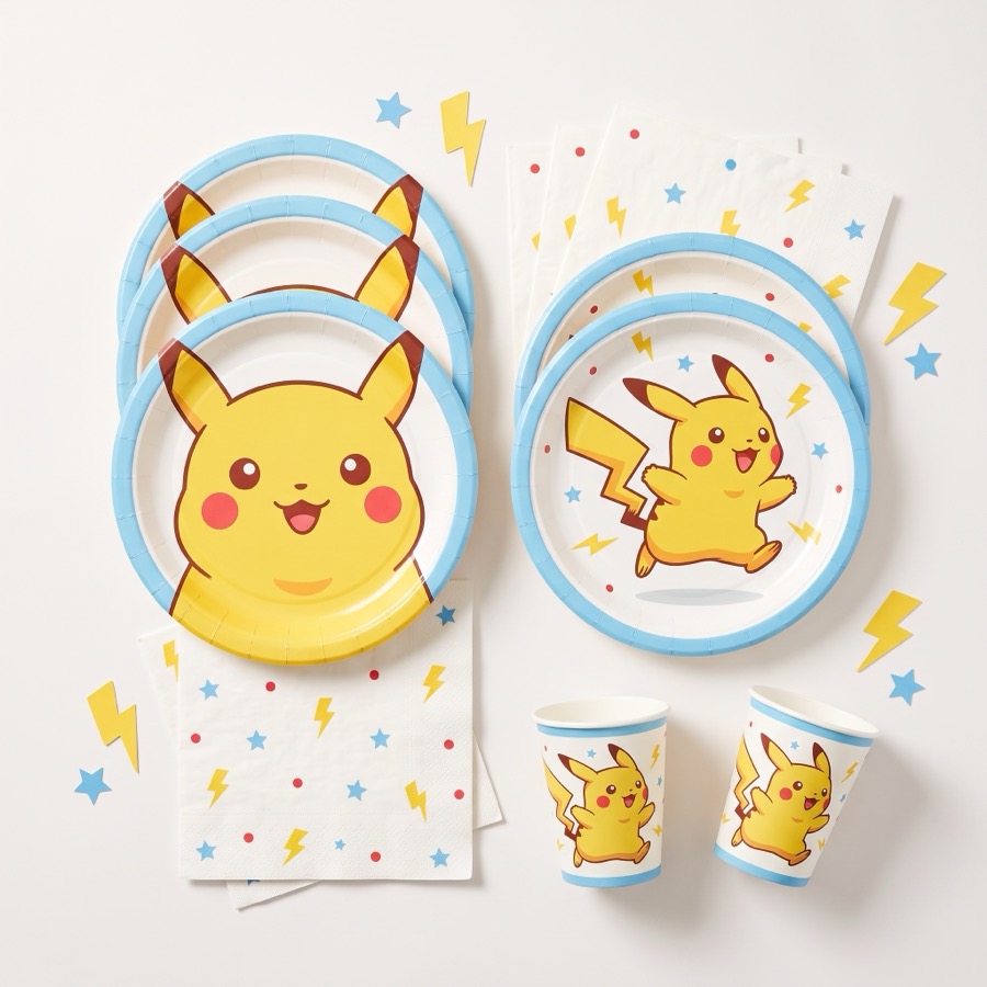 Pokémon themed party plates, in stock in store
