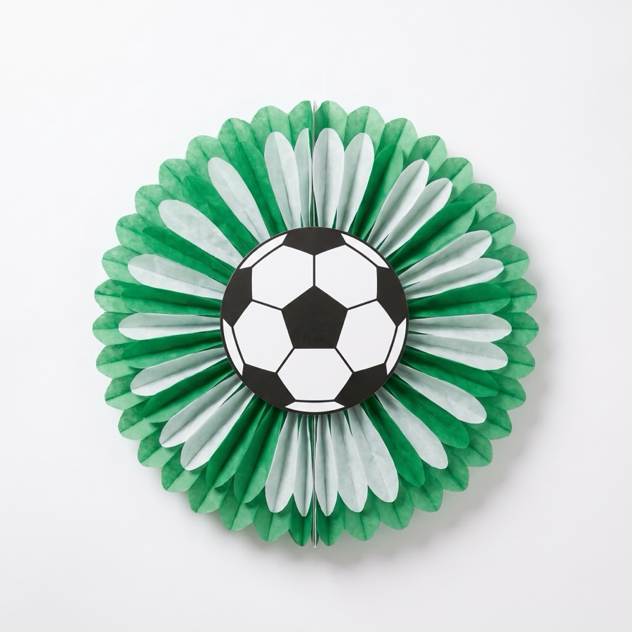 Soccer honeycomb medallion decoration, in stock in store