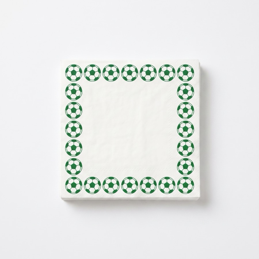 Soccer themed party napkins, in stock in store