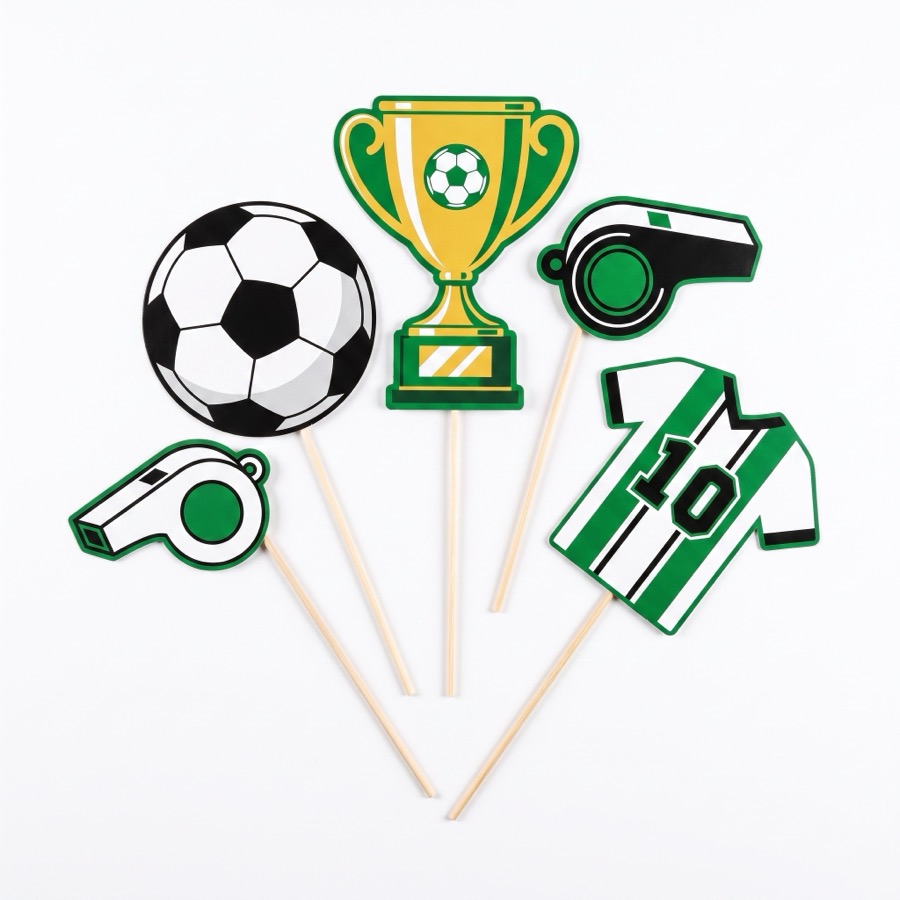 Soccer photo booth props, in stock in store