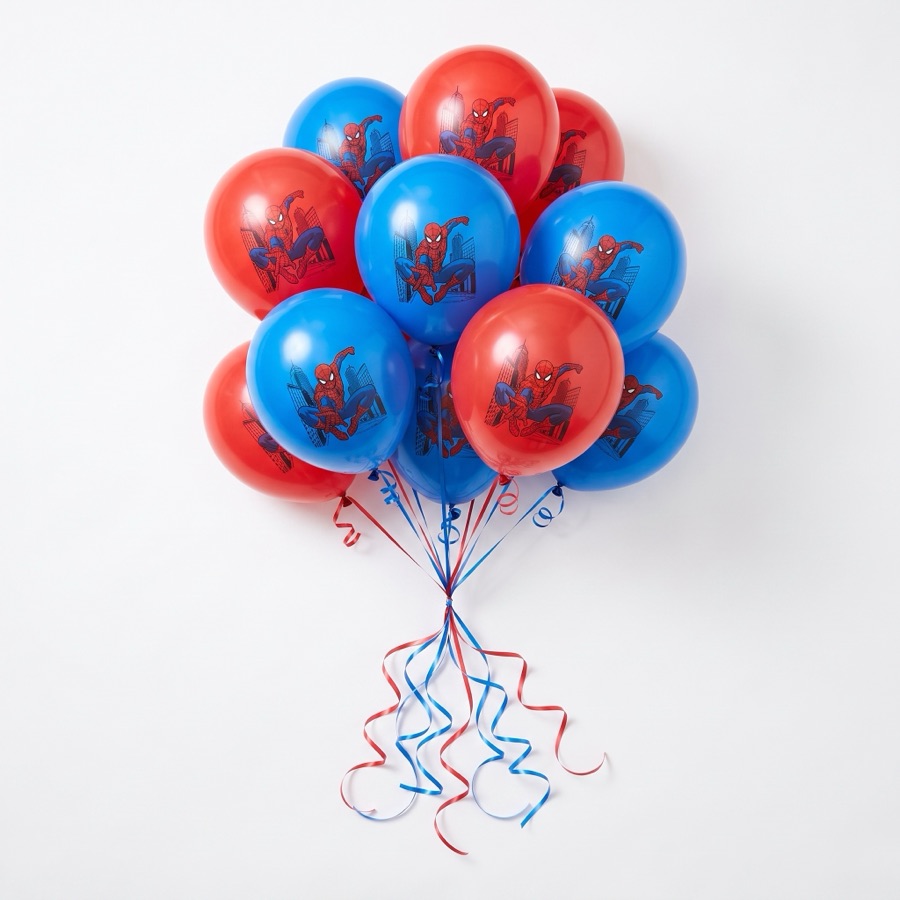 Spider-Man balloon bunch, in stock in store