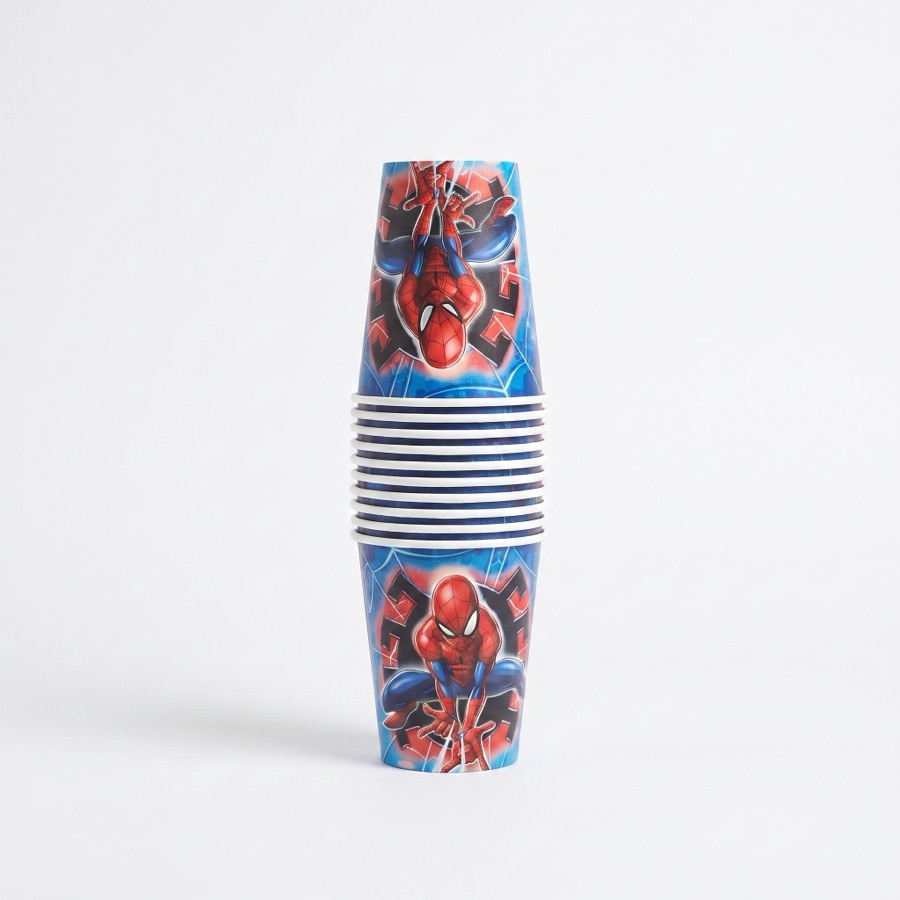Spider-Man themed party cups, in stock in store