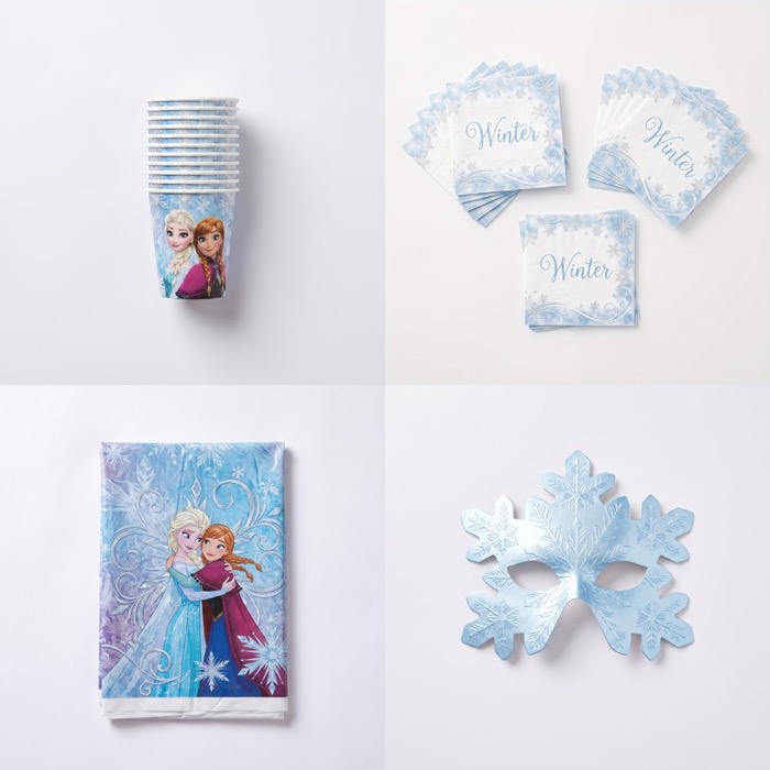 Frozen themed balloons, plates, cups and napkins, in stock in store